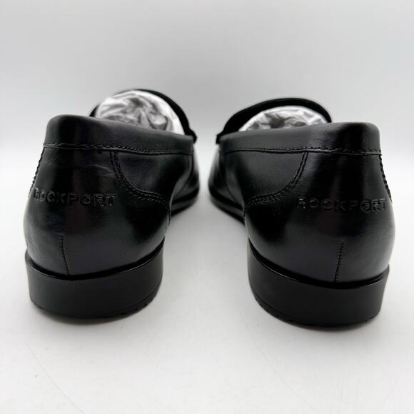 Rockport Mens Classic Lite Venetian Loafers US 15 Wide Black Leather NIB - Picture 10 of 13